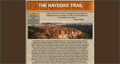 Desktop Screenshot of hayduketrail.org
