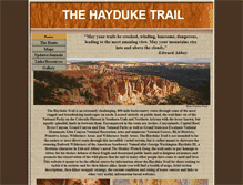 Tablet Screenshot of hayduketrail.org